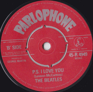 The Beatles : Love Me Do / P.S. I Love You (7", Single, Mono, Ltd, Num, RE)