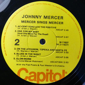 Johnny Mercer : Mercer Sings Mercer (LP, Comp)