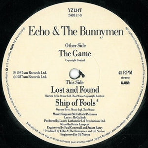 Echo & The Bunnymen : The Game (12", Single)