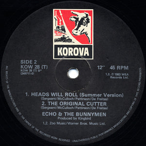 Echo & The Bunnymen : Never Stop "Discotheque" (12", EMI)