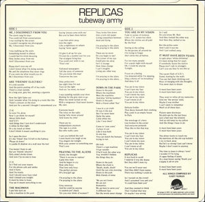 Tubeway Army : Replicas (LP, Album)