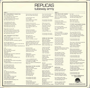 Tubeway Army : Replicas (LP, Album)