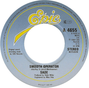 Sade : Smooth Operator (7", Single, Pap)