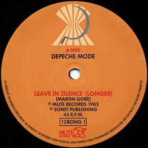 Depeche Mode : Leave In Silence (12", Single, Tex)