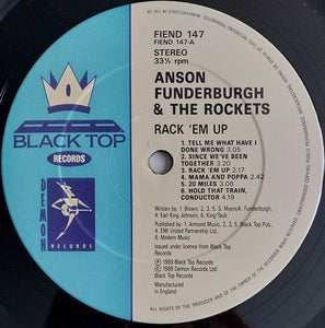 Anson Funderburgh And The Rockets* : Rack 'em Up (LP, Album)