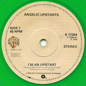 Angelic Upstarts : I'm An Upstart (7", Single, Gre)