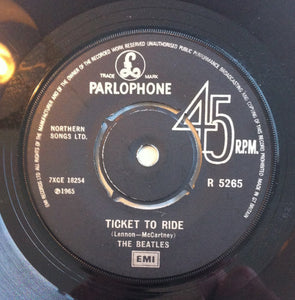 The Beatles : Ticket To Ride (7", Single, RE)