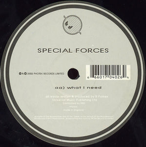 Special Forces : Miracle / What I Need (12")