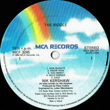 Load image into Gallery viewer, Nik Kershaw : The Riddle (LP, Album)
