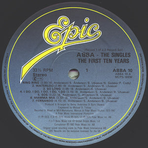 ABBA : The Singles - The First Ten Years (2xLP, Comp, Gat)