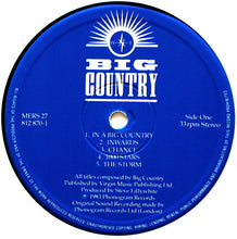 Load image into Gallery viewer, Big Country : The Crossing (LP, Album, Blu)
