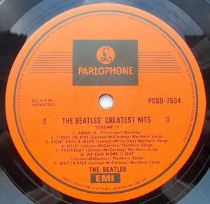 The Beatles : Greatest Hits Volume 2 (LP, Comp, RE)