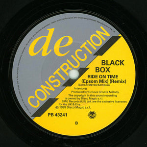 Black Box : Ride On Time (Remix) (7", Single)