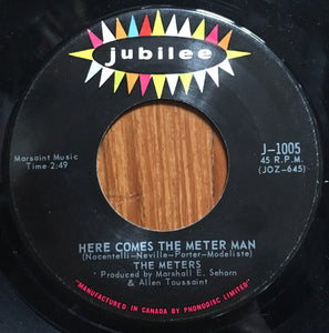 The Meters : Cissy Strut / Here Comes The Meter Man (7", Single)