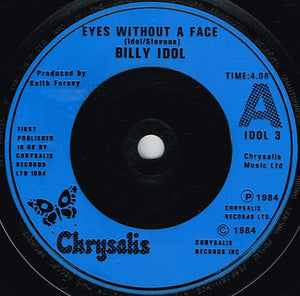 Billy Idol : Eyes Without A Face (7", Single, Blu)