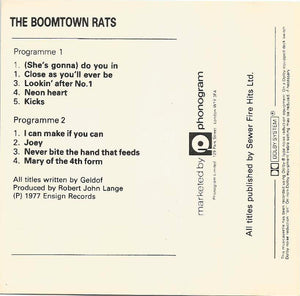 The Boomtown Rats : The Boomtown Rats (Cass, Album)