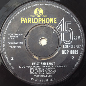 The Beatles : Twist And Shout (7", EP, Mono)