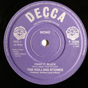 The Rolling Stones : Paint It, Black (7", Single, Mono, RE)