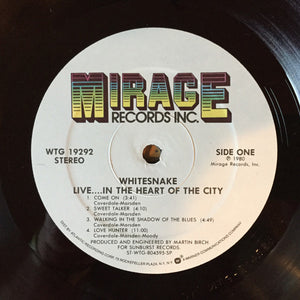 Whitesnake : Live... In The Heart Of The City (LP, Album, Spe)