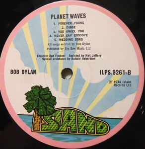 Bob Dylan : Planet Waves (LP, Album)