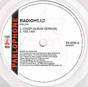 Radiohead : Creep (7", EP, Single, Ltd, Cle)