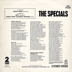 The Specials : Ghost Town / Why? / Friday Night, Saturday Morning (12", Single)