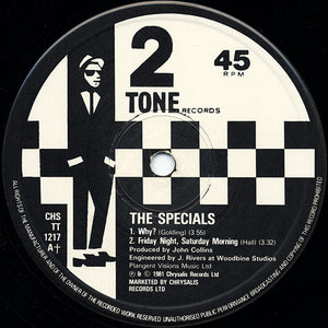 The Specials : Ghost Town / Why? / Friday Night, Saturday Morning (12", Single)