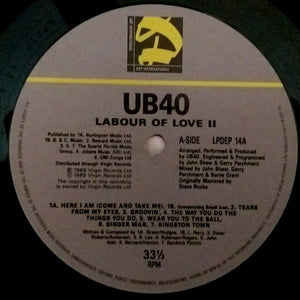 UB40 : Labour Of Love II (LP, Album)