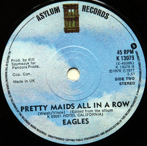 Eagles : Hotel California (7", Single, Sol)