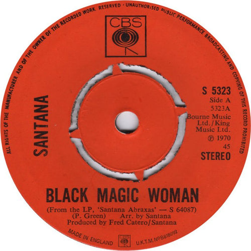 Santana : Black Magic Woman / Hope You're Feeling Better (7