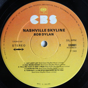 Bob Dylan : Nashville Skyline (LP, Album, RP)