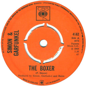 Simon & Garfunkel : The Boxer (7", Single, Pus)