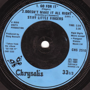 Stiff Little Fingers : Just Fade Away (7", Single)