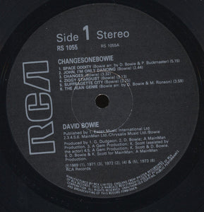 David Bowie : ChangesOneBowie (LP, Comp, RE, Bla)