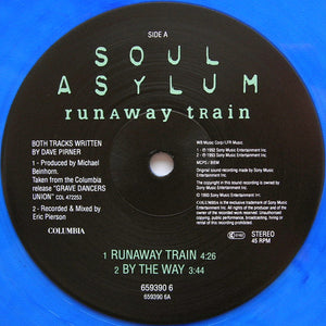 Soul Asylum (2) : Runaway Train (12", Blu)