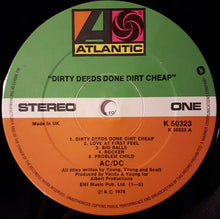 Load image into Gallery viewer, AC/DC : Dirty Deeds Done Dirt Cheap (LP, Album)
