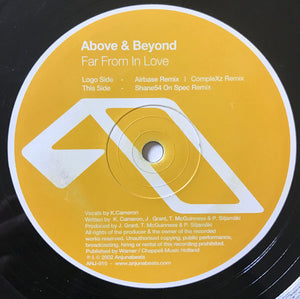 Above & Beyond : Far From In Love (Remixes) (12")