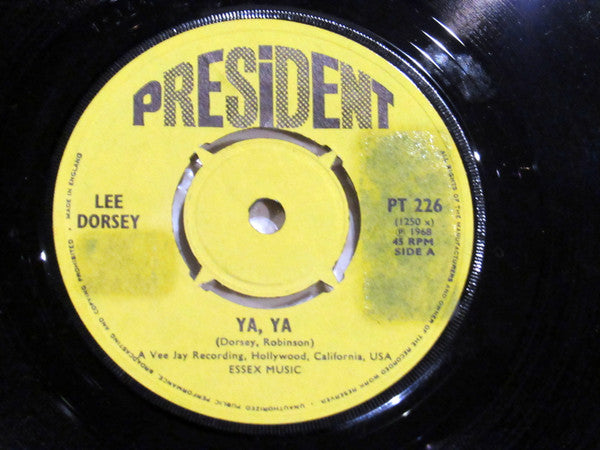 Lee Dorsey : Ya Ya / Give Me You (7