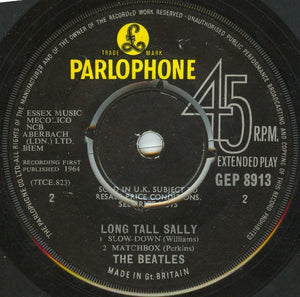 The Beatles : Long Tall Sally (7", EP, Mono)