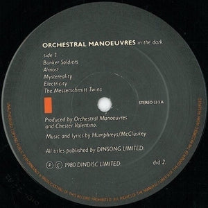 Orchestral Manoeuvres In The Dark : Orchestral Manoeuvres In The Dark (LP, Album)