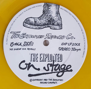 The Exploited : On Stage (LP, Album, P/Unofficial, Yel)