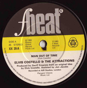 Elvis Costello And The Attractions* : Man Out Of Time (7", Single)