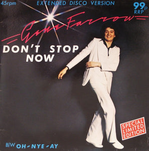 Gene Farrow With G.F. Band : Don't Stop Now (Extended Disco Version) (12", Ltd)