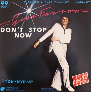 Gene Farrow With G.F. Band : Don't Stop Now (Extended Disco Version) (12", Ltd)