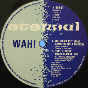 Wah! : Hope (I Wish You'd Believe Me) (12", Single, Ltd)