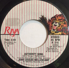 Load image into Gallery viewer, John Cougar Mellencamp : Authority Song (7&quot;, Styrene, 19)
