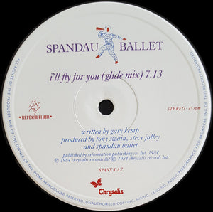 Spandau Ballet : I'll Fly For You (12", Single)