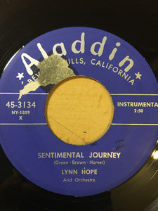 Lynn Hope & Orchestra : Driftin' / Sentimental Journey (7", Single)