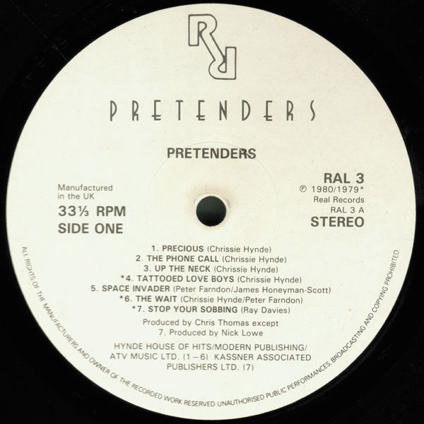 Pretenders – Pretenders (1980, Vinyl) - Discogs