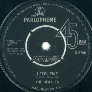 The Beatles : I Feel Fine (7", Single, RP, Cro)